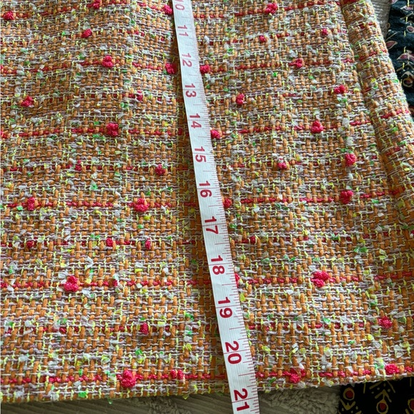 Kate spade tweed Pamela neon skirt 8 - Picture 6 of 12